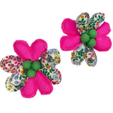 Juego de 2 broches mariposa y flor