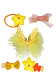 Set de 5 Piezas con Broche de Tul con Orejitas