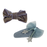 Juego de Broche de Terciopelo con Cuca con Moñito
