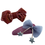 Juego de Broche de Terciopelo con Cuca con Moñito