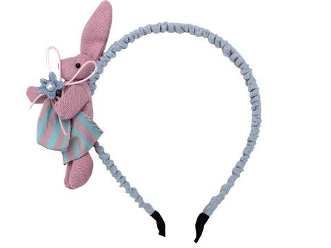 Diadema con Conejito y Flor