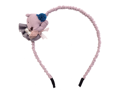 Diadema Cabeza de Osito con Perlas