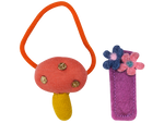 Liga Hongo y Broche con Flor