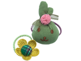 Juego de Liga Conejito Costal y flor