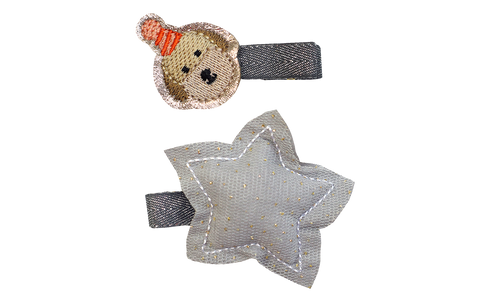 Broches 2 Piezas, Estrella con Animalito