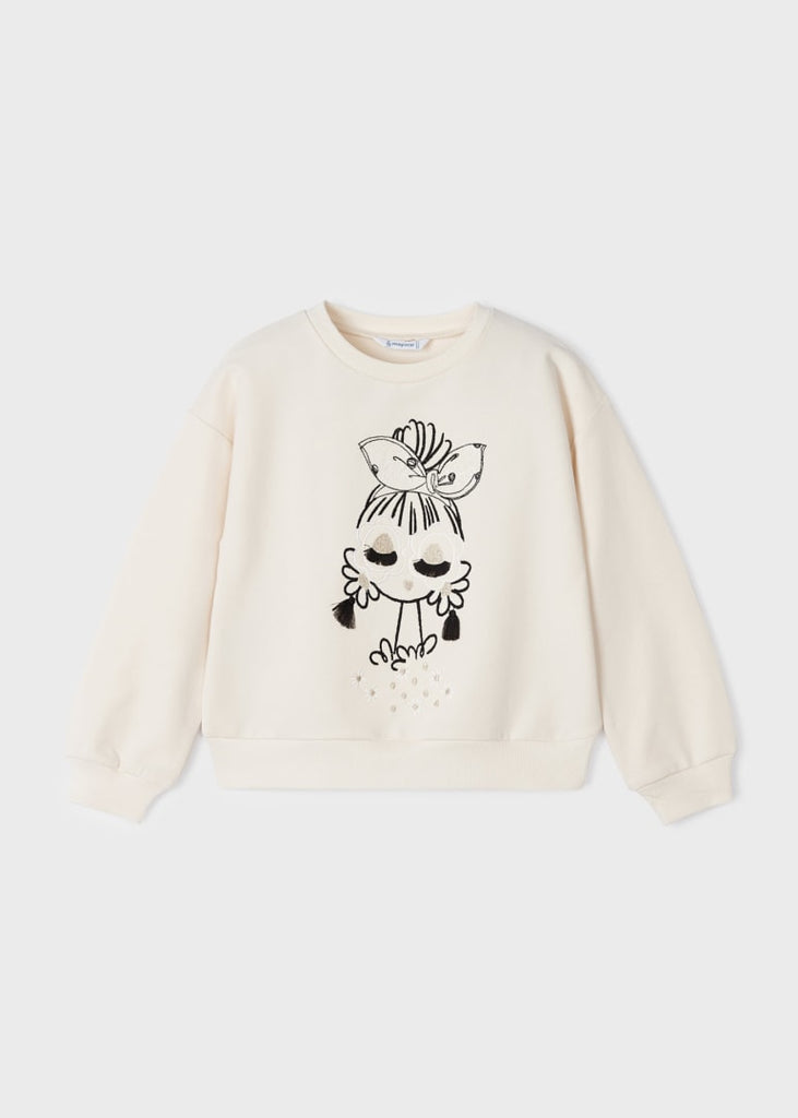 Sudadera estampada algodón niña